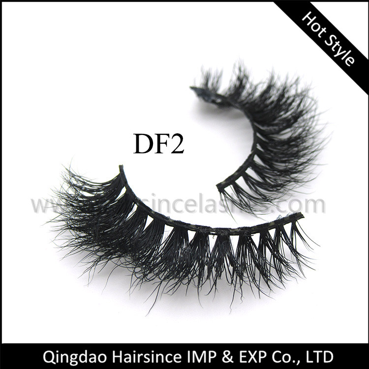 3D mink hair lashes natural curls with full shape wholesale price