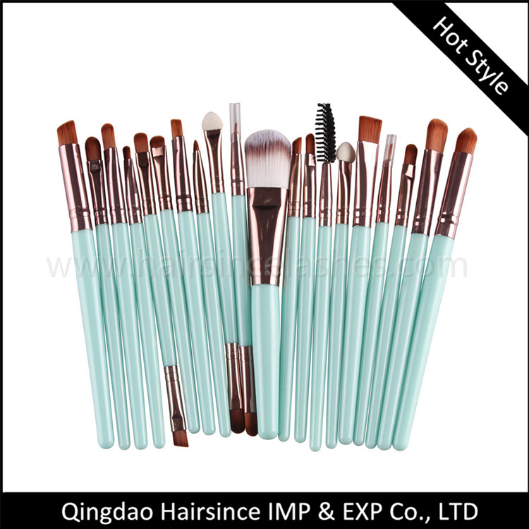 20 pcs makeupo brushes cheap price on sale quality silk hair material brushes for sale